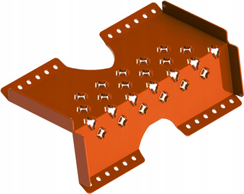 Stopień kominiarski do blachodachówek ceglasty