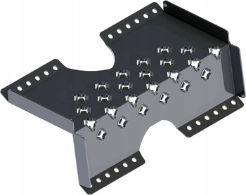 Stopień kominiarski do blachodachówek grafit