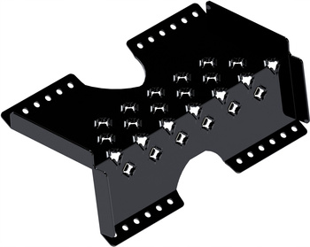 Stopień kominiarski do blachodachówek czarny