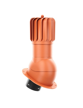 Kominek wentylacyjny Krono Plast ROTOLINE 125 mm - podłużny - ceglasty