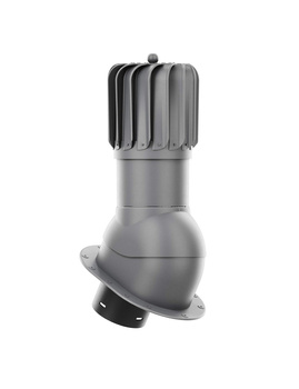 Kominek wentylacyjny Krono Plast ROTOLINE 125 mm - podłużny - grafitowy